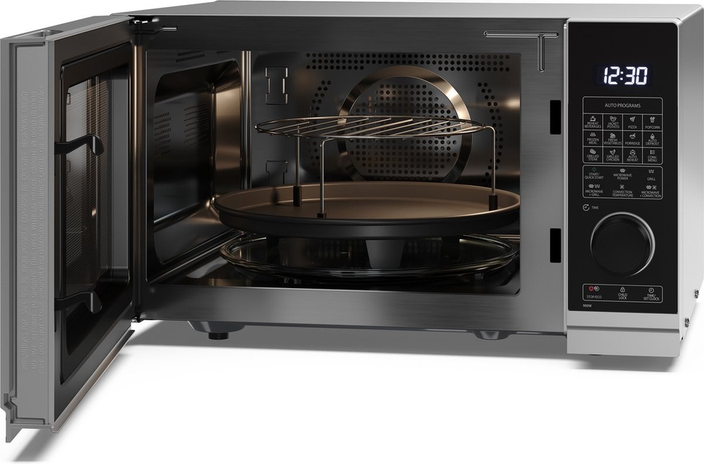Sharp YC-PC254AE-S Combi Oven/Microgolf/Grill 25l Zwart 