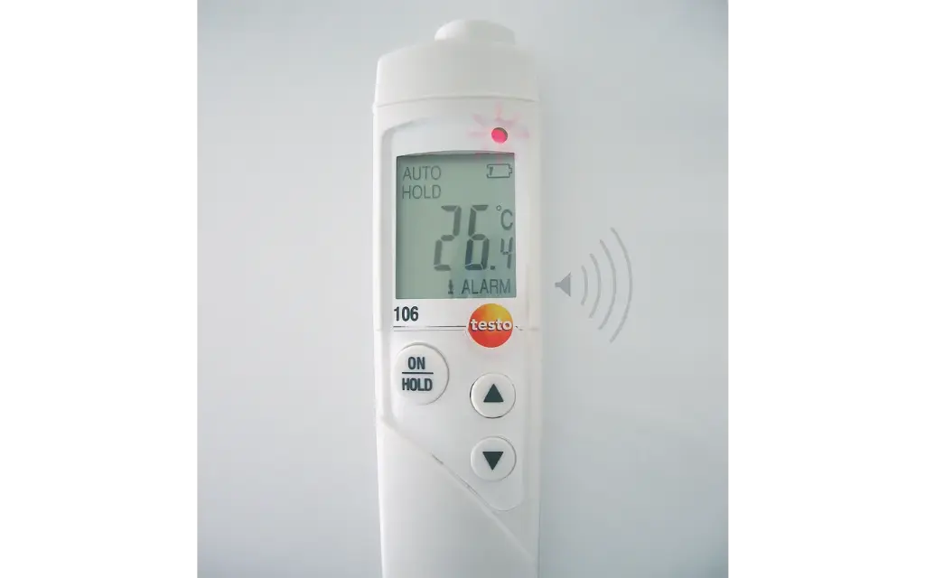 Testo 106 Kernthermometer met Kalibratieprotocol Wit