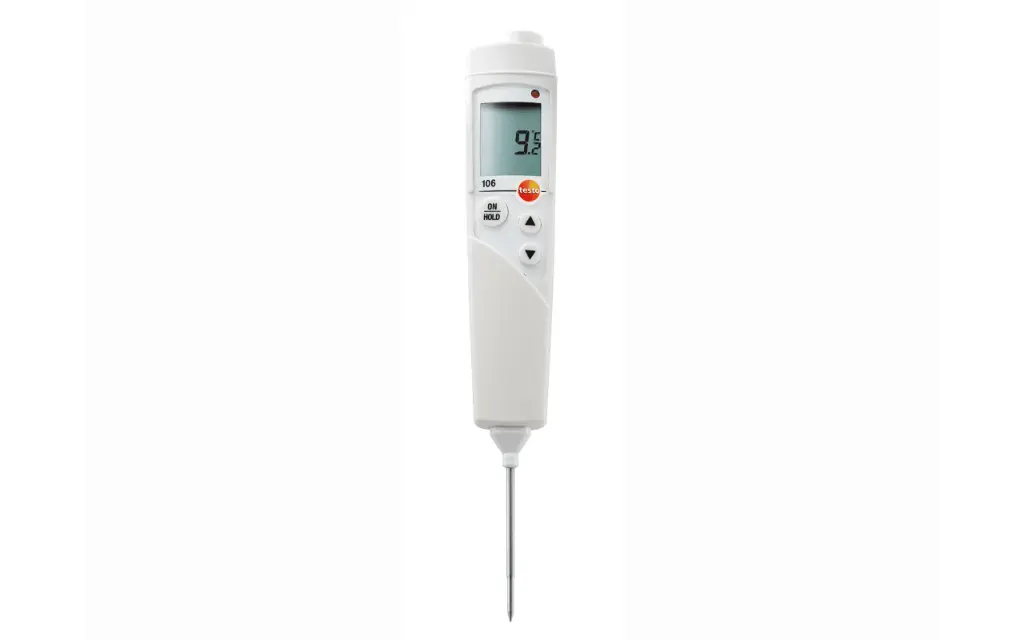 Testo 106 Kernthermometer met Kalibratieprotocol Wit