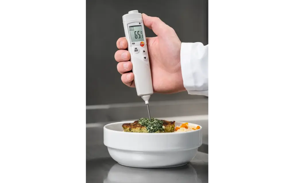 Testo 106 Kernthermometer met Kalibratieprotocol Wit
