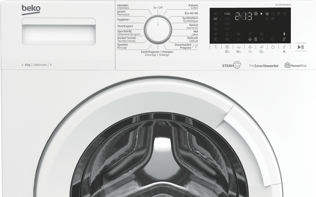 Beko WTV8716XWWST Wasmachine 8kg 1400tpm Wit