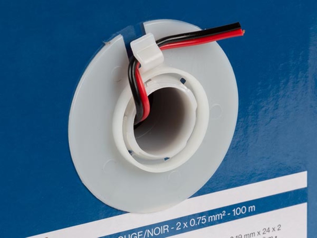luidsprekerkabel - rood/zwart - 2 x 0.75 mm² - 100 m