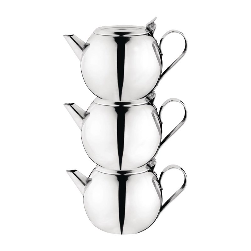 Olympia GF993 Theepot Stapelbaar 0,5l RVS Grijs