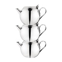 Olympia GF993 Theepot Stapelbaar 0,5l RVS Grijs