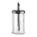 Olympia CN679 suikerstrooier 19mm-tuit 17,5(h)x7,5(Ø)cm Glas/RVS Transparant 