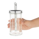 Olympia CN679 suikerstrooier 19mm-tuit 17,5(h)x7,5(Ø)cm Glas/RVS Transparant 
