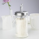 Olympia CN679 suikerstrooier 19mm-tuit 17,5(h)x7,5(Ø)cm Glas/RVS Transparant 