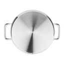 Nisbets Essentials DB254 Kookot met deksel 18,6x24(Ø)cm 5.6l RVS Grijs