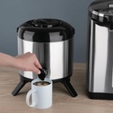 Olympia DH709 Drankdispenser dubbelwandig 6l RVS Grijs