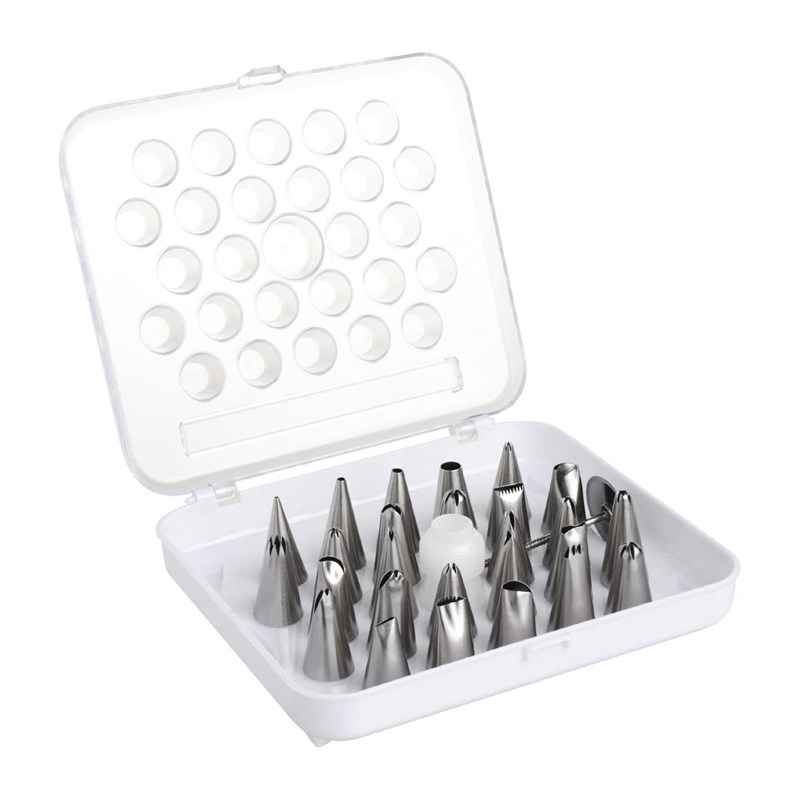 Vogue CP107 Spuitmondjes Set 26-delig RVS Grijs