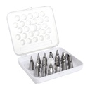 Vogue CP107 Spuitmondjes Set 26-delig RVS Grijs