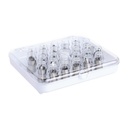 Vogue CP107 Spuitmondjes Set 26-delig RVS Grijs