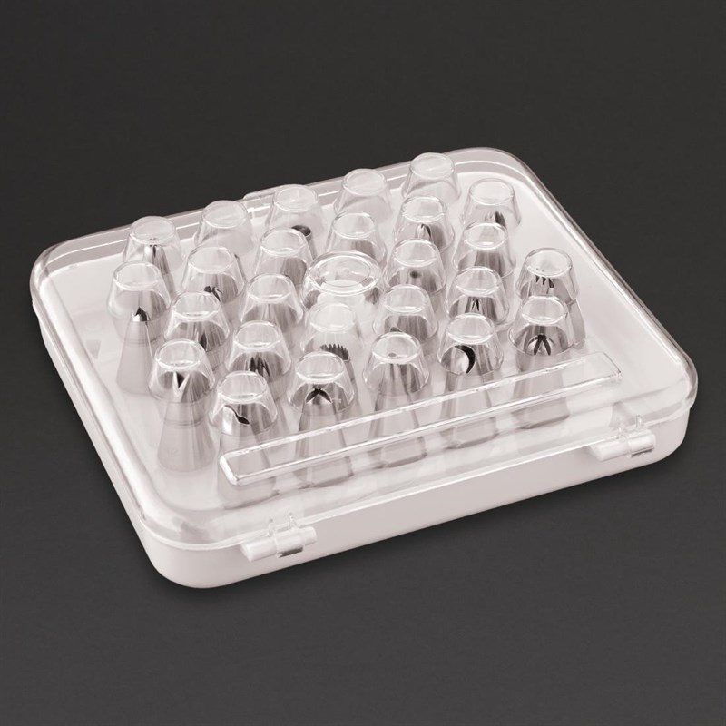 Vogue CP107 Spuitmondjes Set 26-delig RVS Grijs
