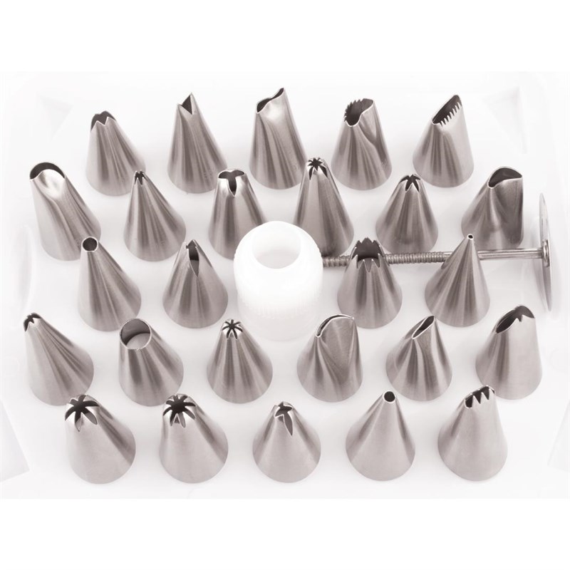 Vogue CP107 Spuitmondjes Set 26-delig RVS Grijs