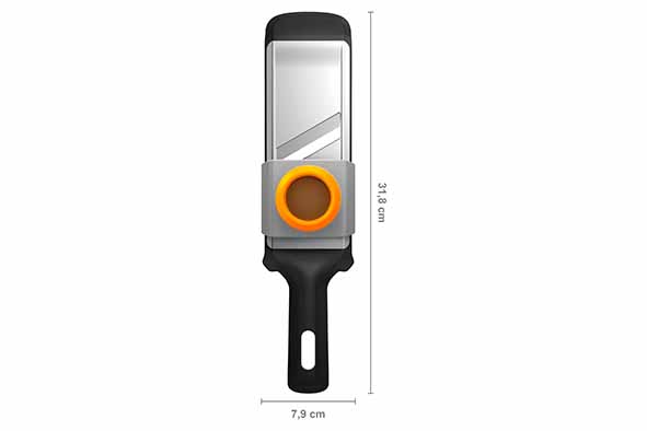 Fiskars 1014416 Handmandoline 32cm RVS/Kunststof Zwart
