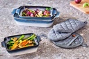Cosy & Trendy 5453004 Ovenwanten Stoff 31x15x3cm Zwart (Per Paar)