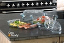 Cosy & Trendy 500° 433661 Ovenschotel 32.5x18.5x5.1cm Glas Transparant