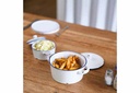 Cosy & Trendy Ovenschitel Antoinette 23(Ø)x9cm 1 l Aardewerk Wit