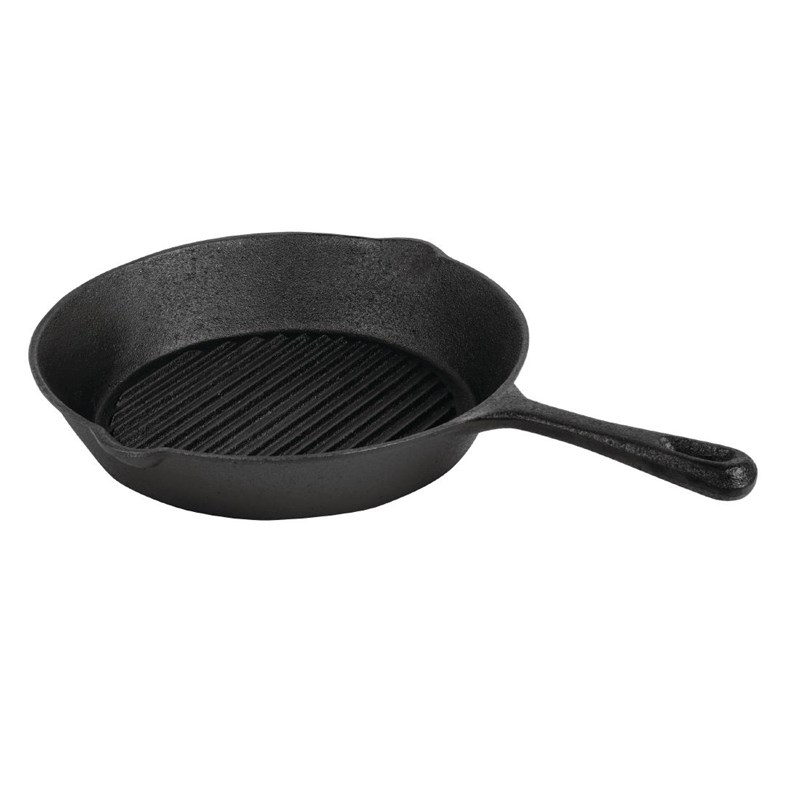 Vogue M652 Grillpan 26,7(Ø)cm Gietijzer Zwart
