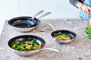 Cosy & Trendy 2878208NS2 Braadpan Antikleef 20(Ø)x7.5cm RVS Grijs/Zwart