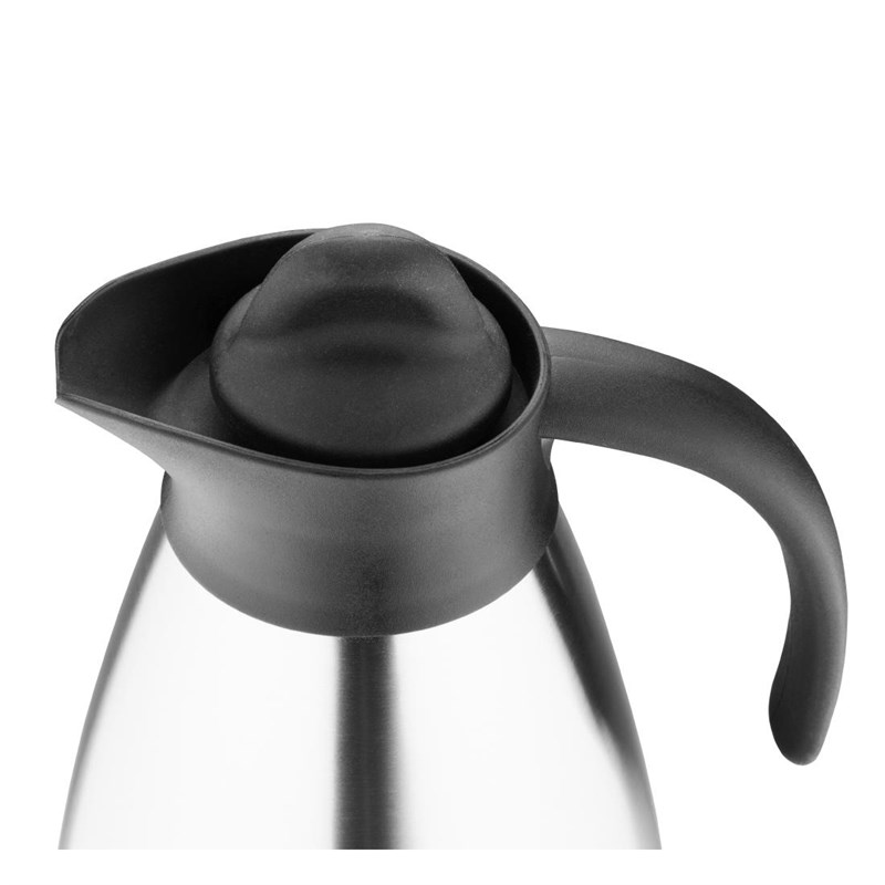 Olympia GD298 Thermoskan met schroefdop 1l RVS Grijs