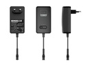 HQ-Power PSS6EMV26 Compacte Schakelende Voeding 100-240 v  3-12 vdc - 2.5 a 6 pluggen Zwart