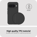 Just in Case MGO2780KL1 KickLite Case Google Pixel 10 / 10 Pro Zachte TPU Cover Zwart