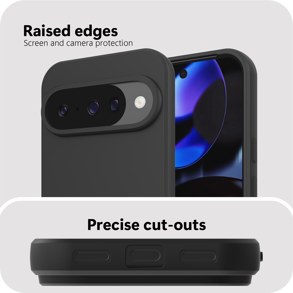 Just in Case MGO2780KL1 KickLite Case Google Pixel 10 / 10 Pro Zachte TPU Cover Zwart