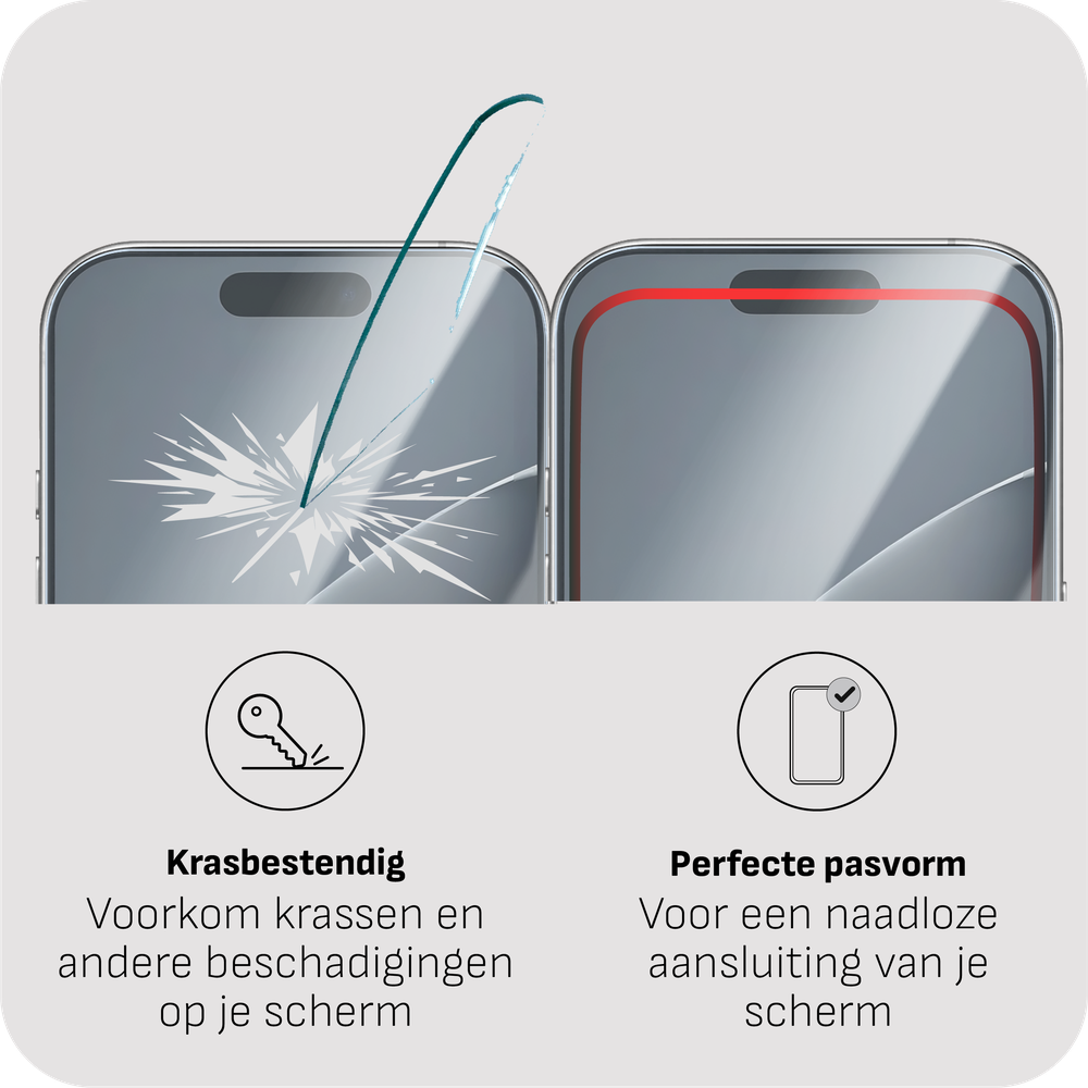 Just in Case MAP2761SG0 Screenprotector Gehard Glas voor iPhone 17