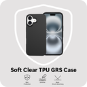 Just in Case MAP2761ZC1 Zachte TPU Achterkant Zero% iPhone 17 Zwart