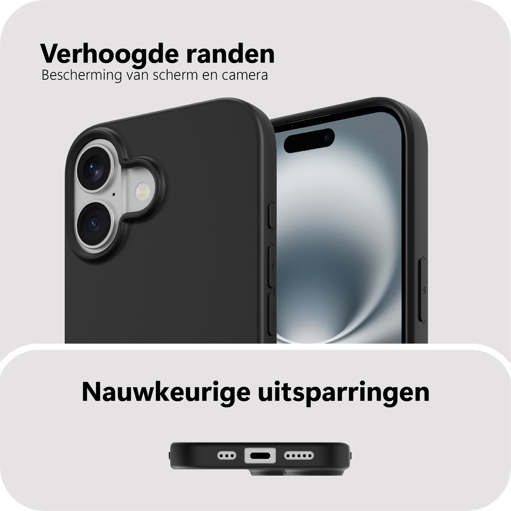 Just in Case MAP2761ZC1 Zachte TPU Achterkant Zero% iPhone 17 Zwart