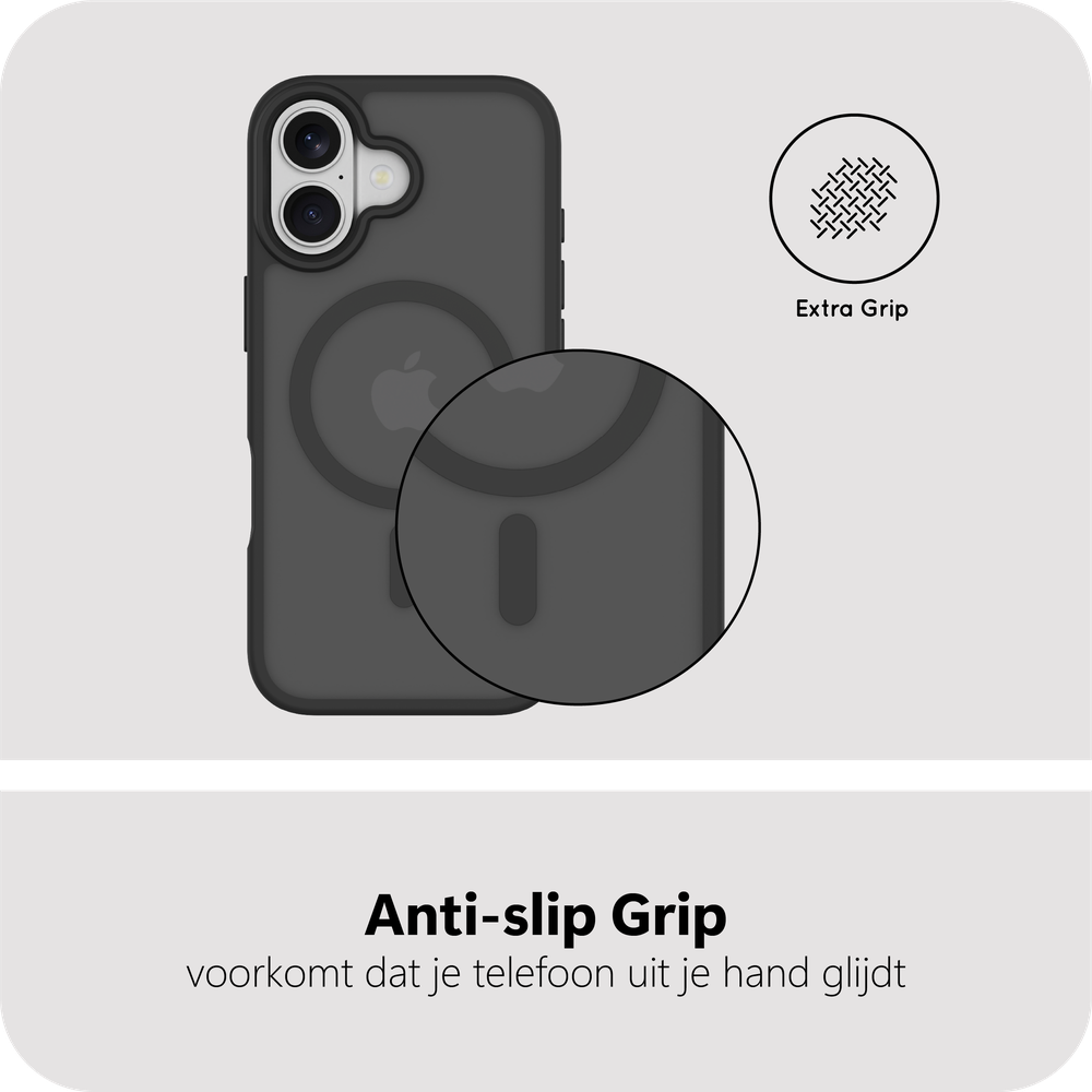 Just in Case MAP2761AE1M Militaire kwaliteit Back Cover ArmorElite iPhone 17 Zwart