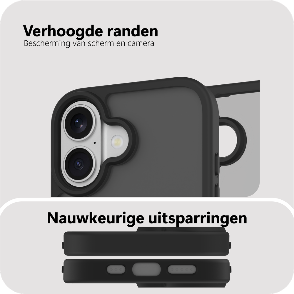 Just in Case MAP2761AE1M Militaire kwaliteit Back Cover ArmorElite iPhone 17 Zwart