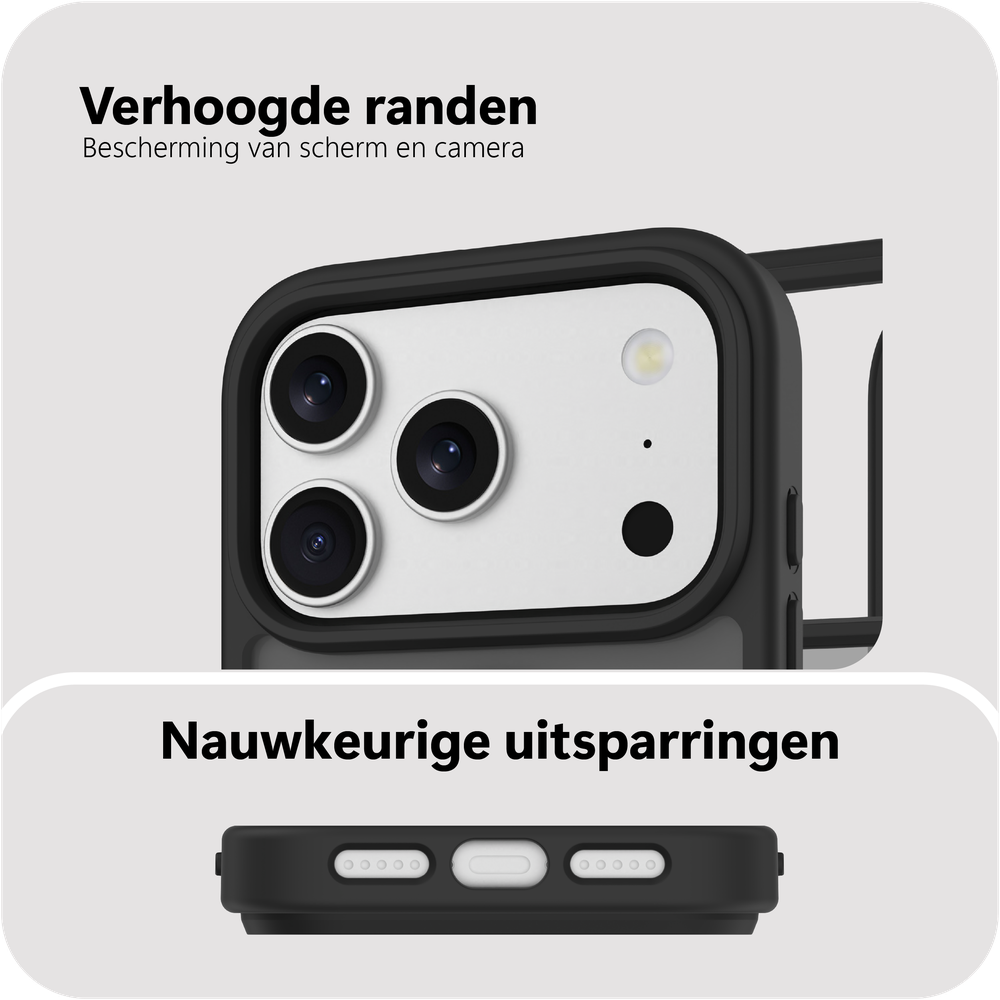 Coque arrière ArmorElite de qualité militaire Just in Case MAP2763AE1M pour iPhone 17 Pro Max, noire