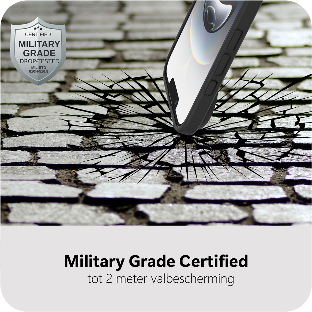 Voor het geval dat MAP2764AE1M Militaire kwaliteit backcover ArmorElite iPhone 17 Air Zwart