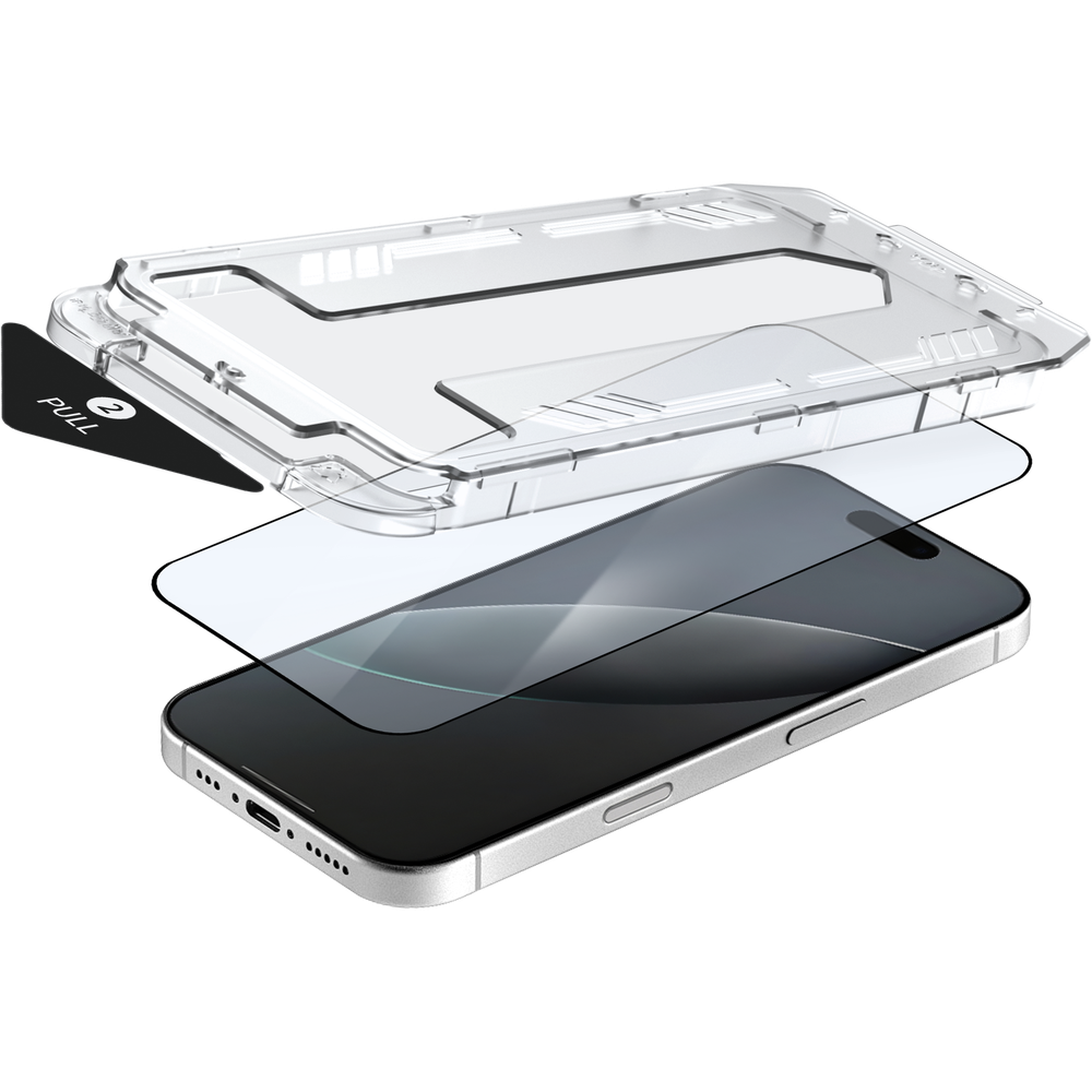 Just in Case iPhone Screenprotector Gehard Glas met Applicator 16 Pro / 17 / 17 Pro