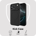 Just in Case Kick Case TPU Back Cover voor Apple iPhone 17 Pro MagSafe compatibel Zwart