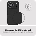 Just in Case Kick Case TPU Back Cover voor Apple iPhone 17 Pro MagSafe compatibel Zwart