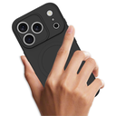 Just in Case Kick Case TPU Back Cover voor Apple iPhone 17 Pro MagSafe compatibel Zwart