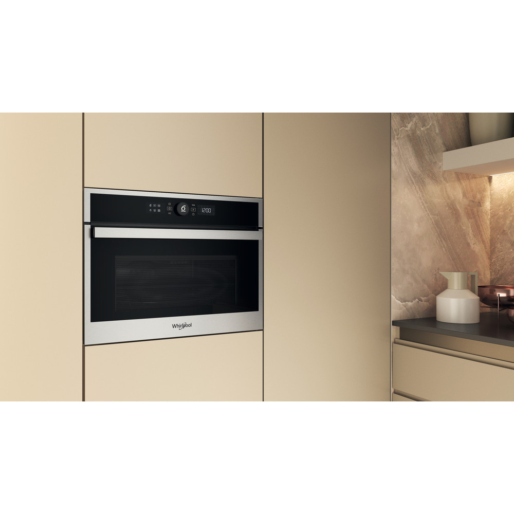 Whirlpool WMW47HMX inbouw Microgolfoven 45cm 40l Zwart/Inox
