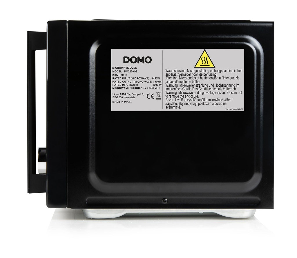 Domo DO22501G Microgolfoven met grill 900W 25l Zwart