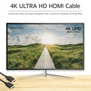 ACT AK3944 HDMI 2.0-Kabel verguld 2m Zwart