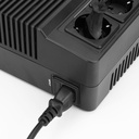 ACT AK5012 Netsnoer CEE 7/7  Mannelijk Haaks C13 1,5 m Zwart