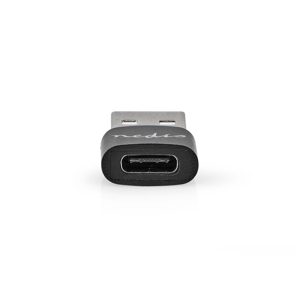 Nedis CCGB60920BK USB-C female naar USB-A male adapter zwart