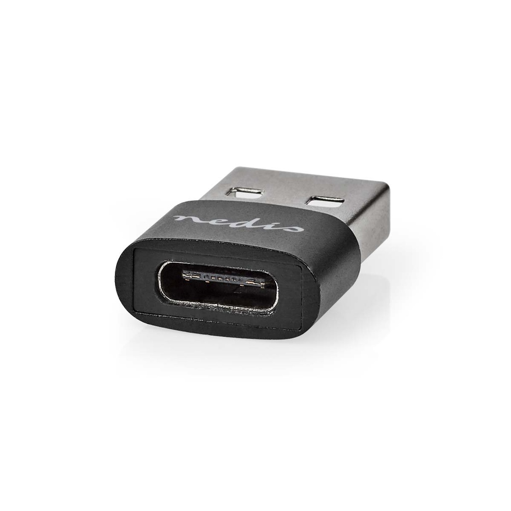 Nedis CCGB60920BK USB-C female naar USB-A male adapter zwart