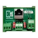 Audac ARJ12P Aansluitdoos RJ45 naar 2 x 3-pins aansluitblok