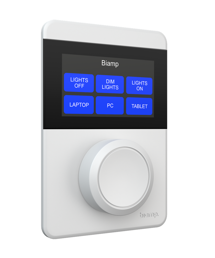 Biamp Apprimo TEC-X 1000 Tesira bedieningspaneel Touchscreen Wit