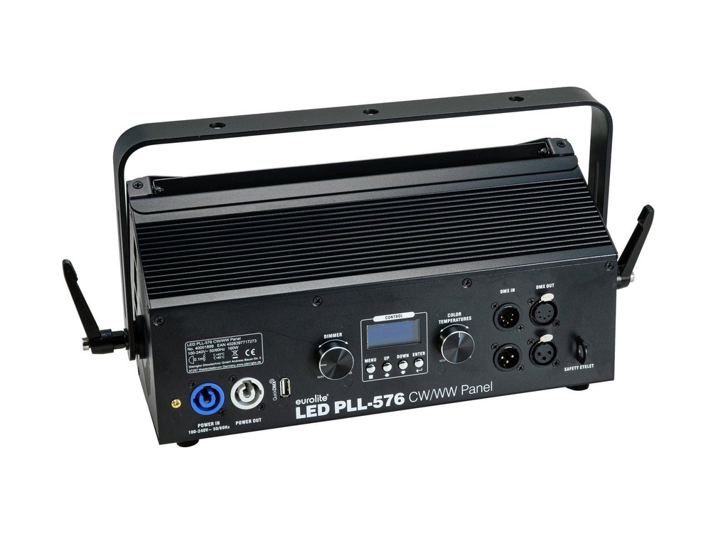 Eurolite PLL-576CW-WW DMX-bestuurbare vlaklamp 576 witte leds QuickDMX
