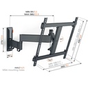 Vogel's TVM 3445 Draai- en kantelbare tv-beugel 32-65" 25kg VESA 400x400 58cm arm Zwart