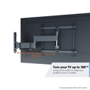 Vogel's TVM 3445 Draai- en kantelbare tv-beugel 32-65" 25kg VESA 400x400 58cm arm Zwart